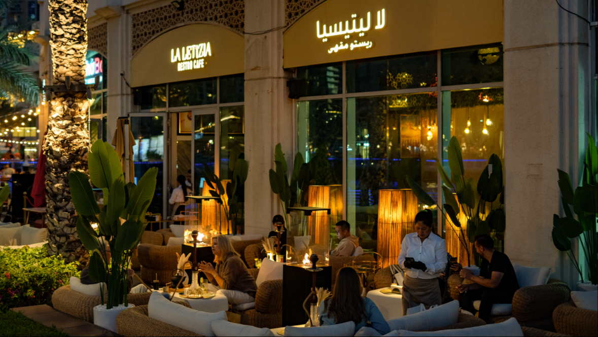 La Letizia Cafe & Shisha, Hookah Dubai Marina Walk
