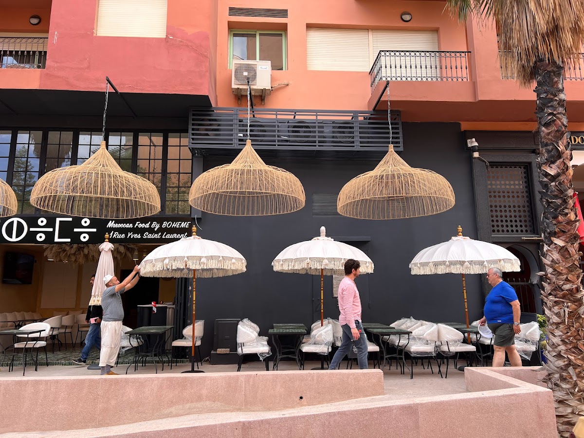 Restaurant Bohème 1 Rue Yves Saint-Laurent Marrakech