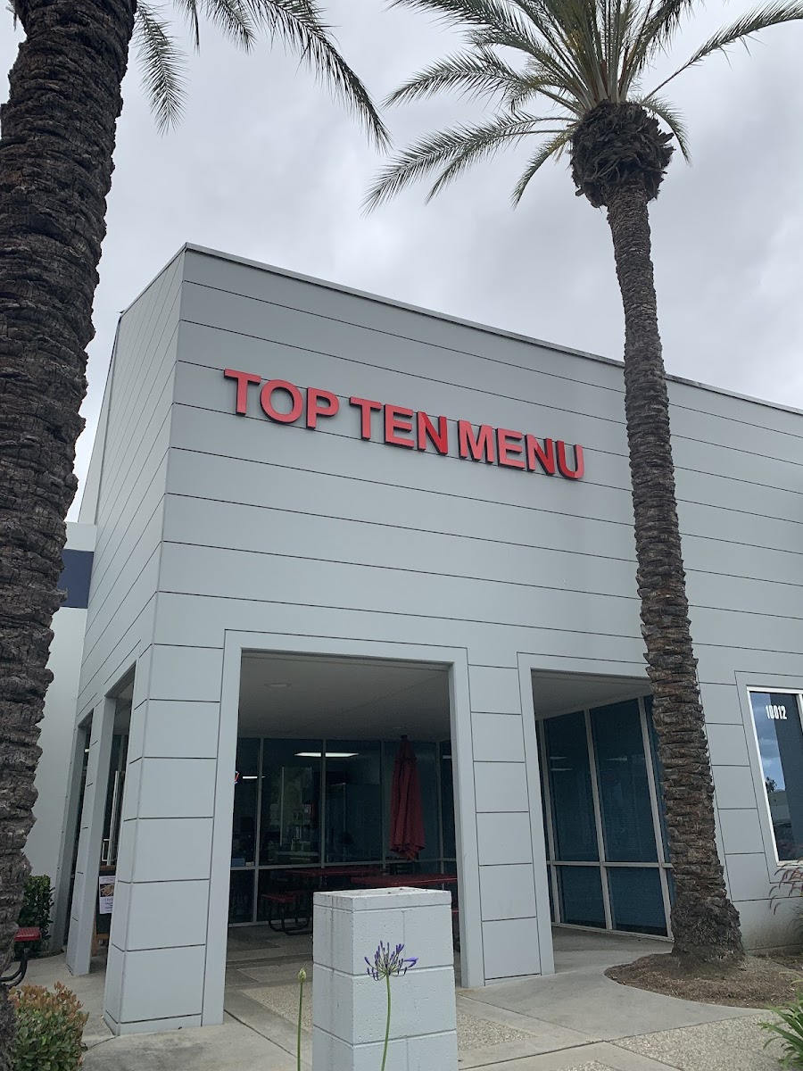 Top Ten Menu